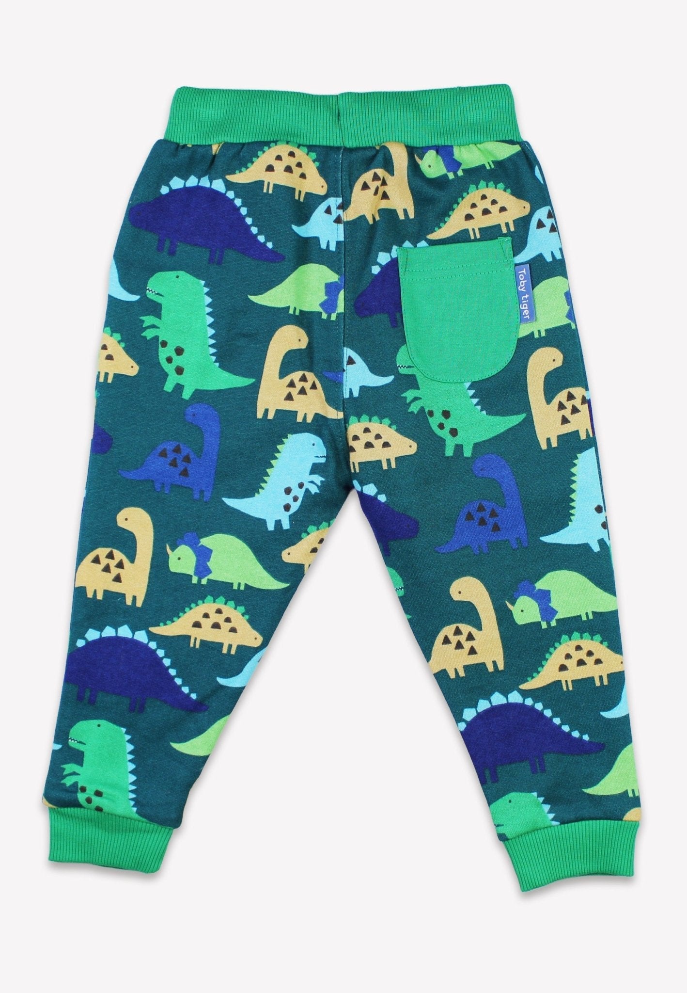 Toby Tiger Organic Tonal Dinosaur Print Joggers