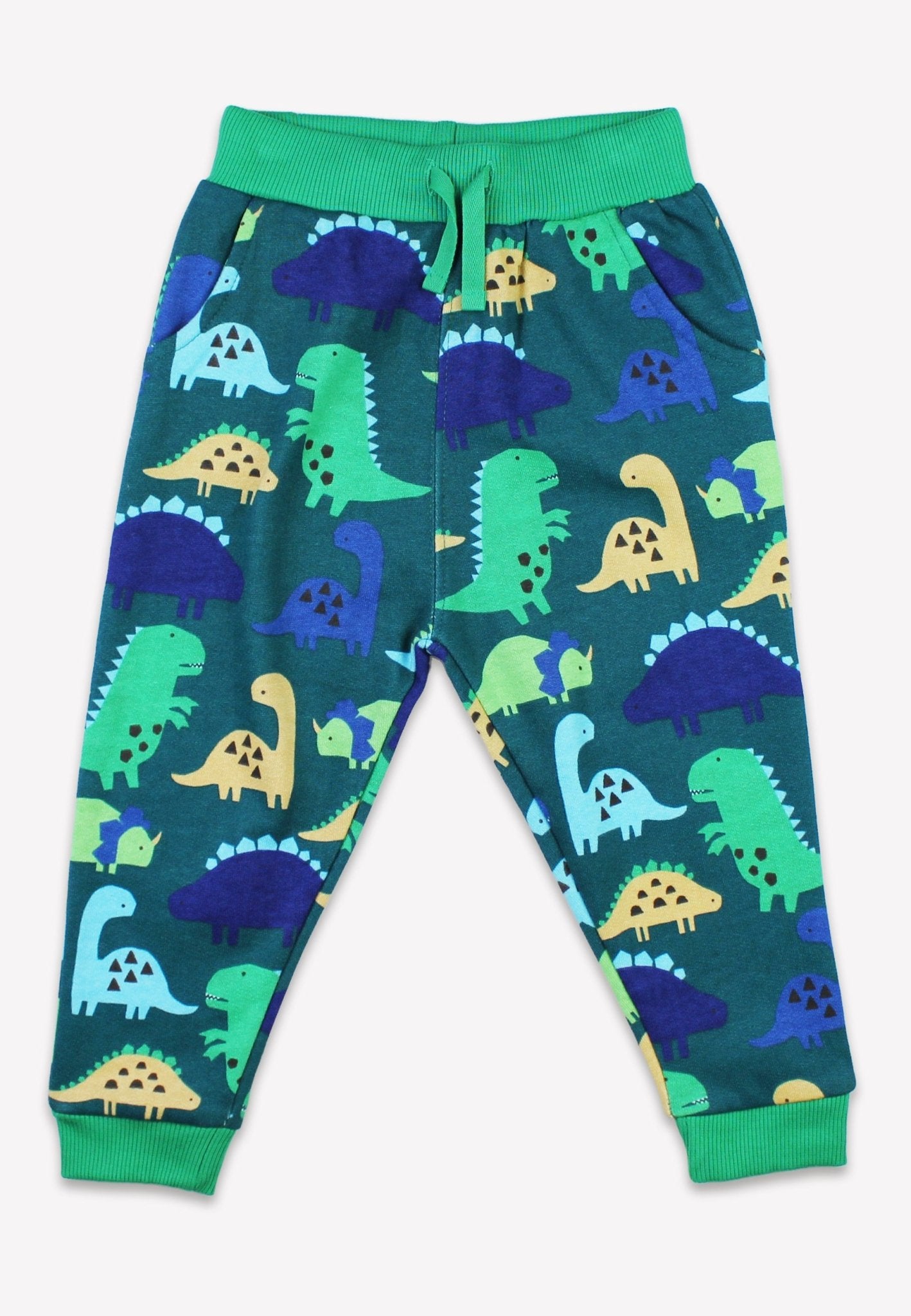 Toby Tiger Organic Tonal Dinosaur Print Joggers