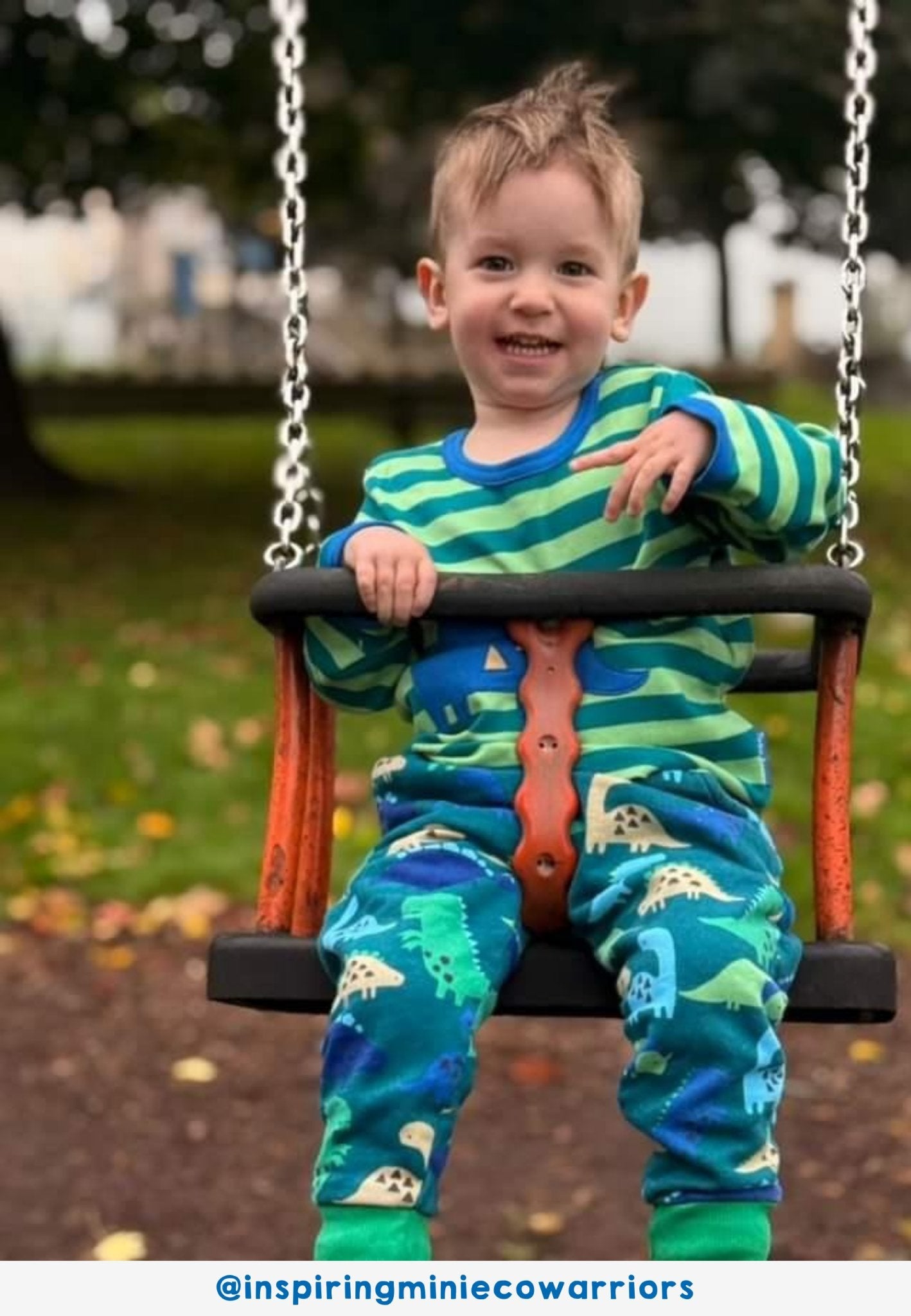 Toby Tiger Organic Tonal Dinosaur Print Joggers