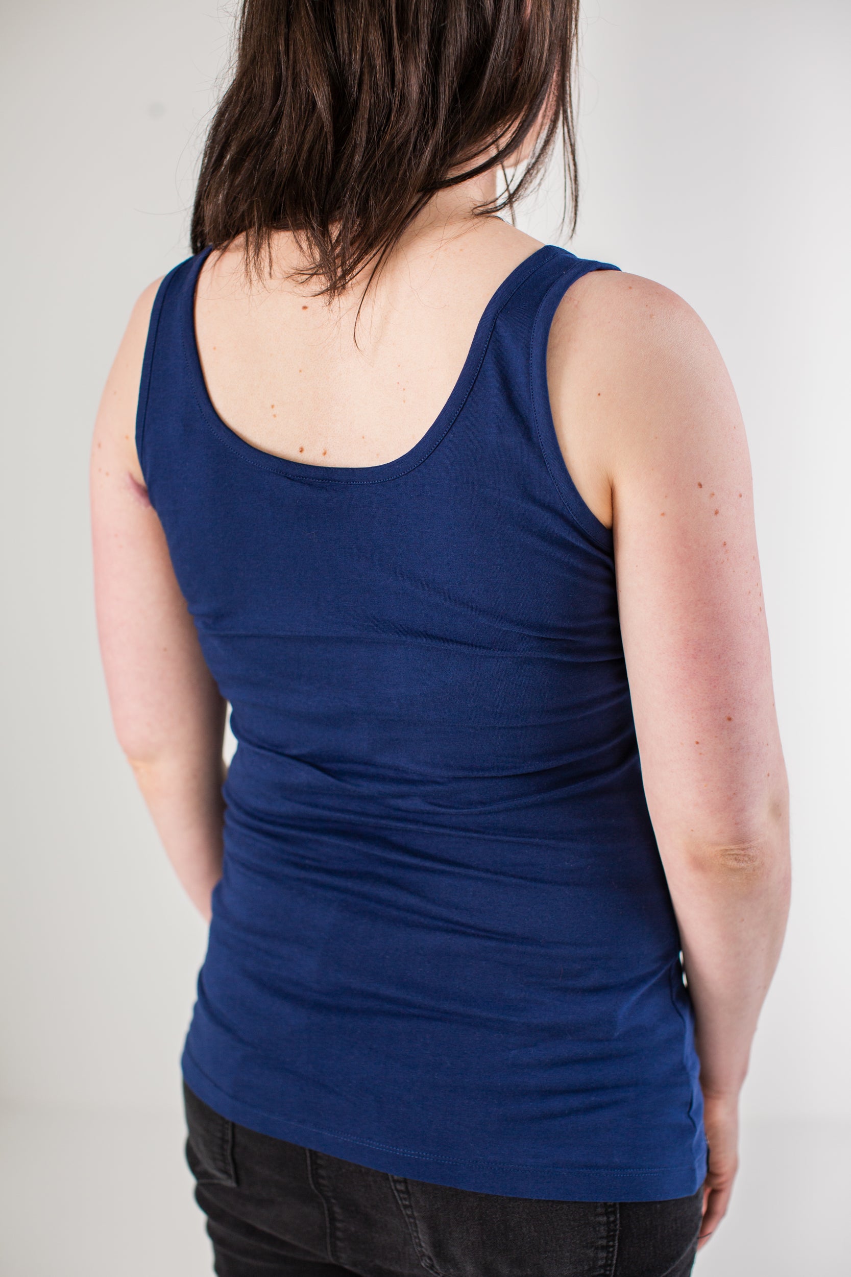 Nursing Vest in Navy for breastfeeding