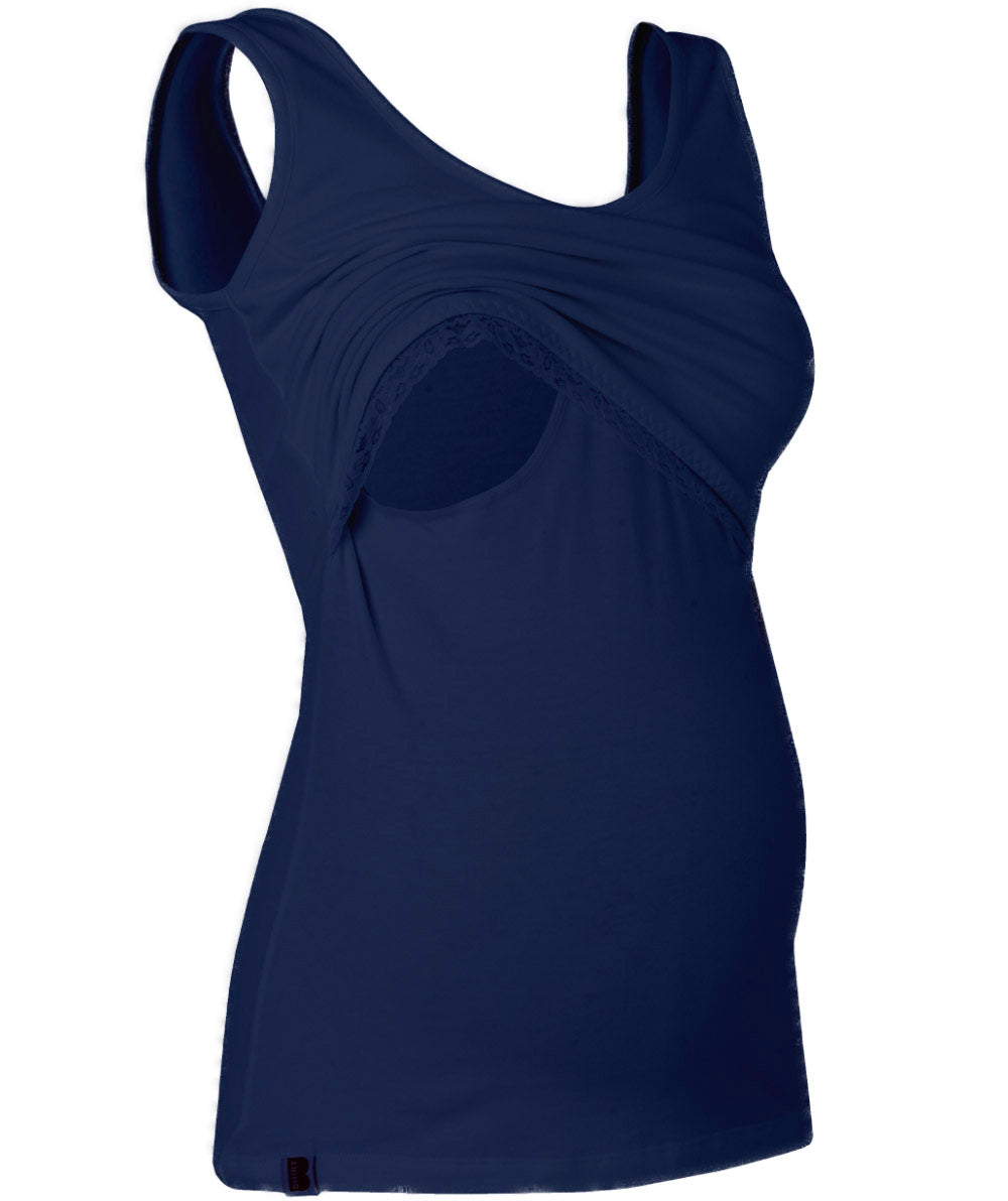 Nursing Vest in Navy for breastfeeding