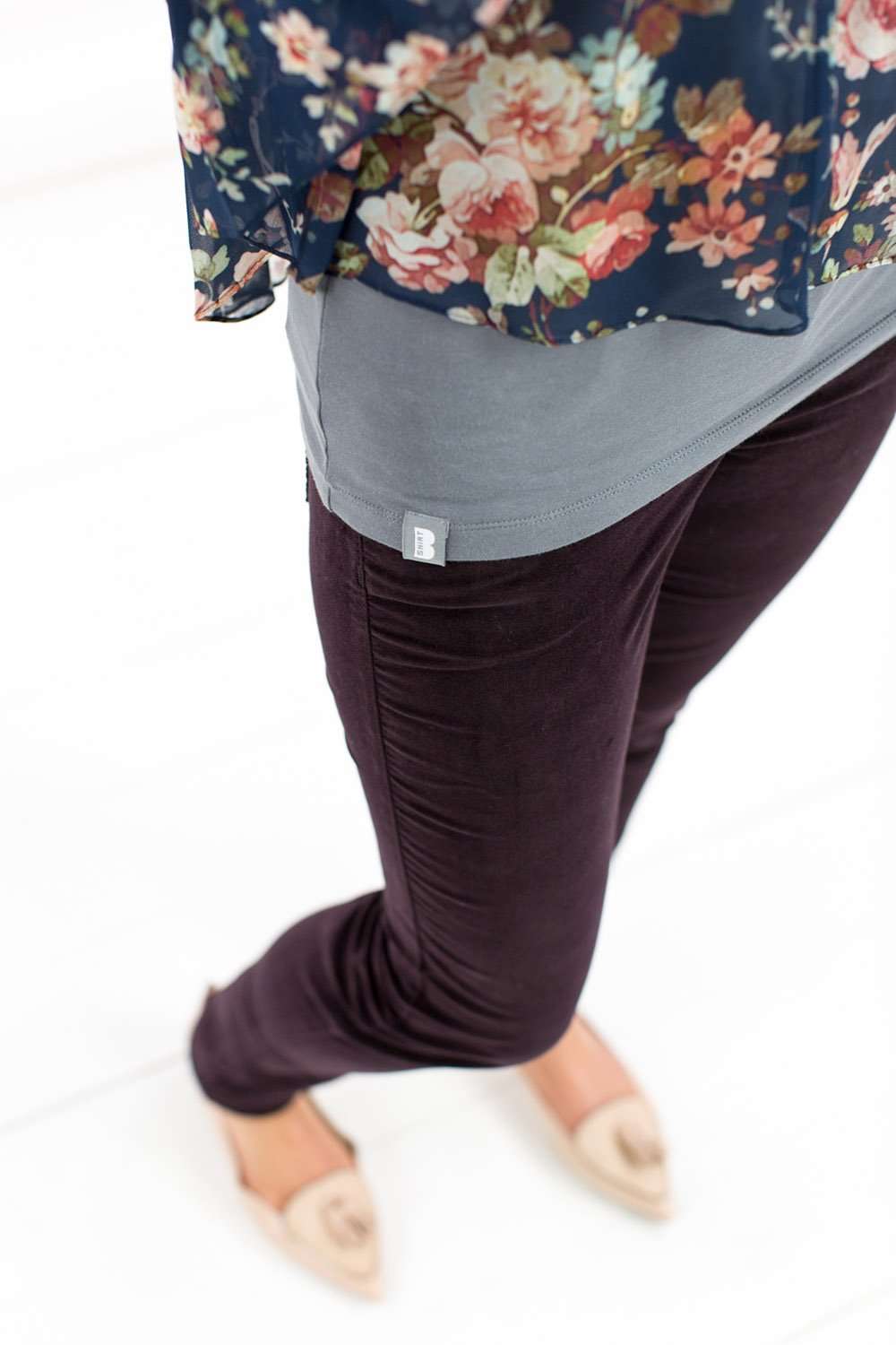 Bshirt Lift the Flap in Storm Grey