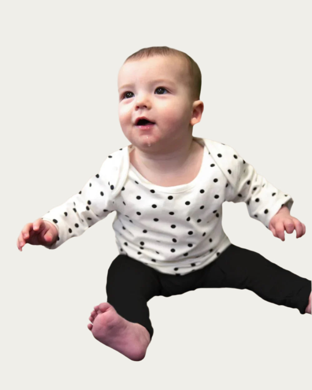 Bshirt Baby Long Sleeve T-shirt in Spots