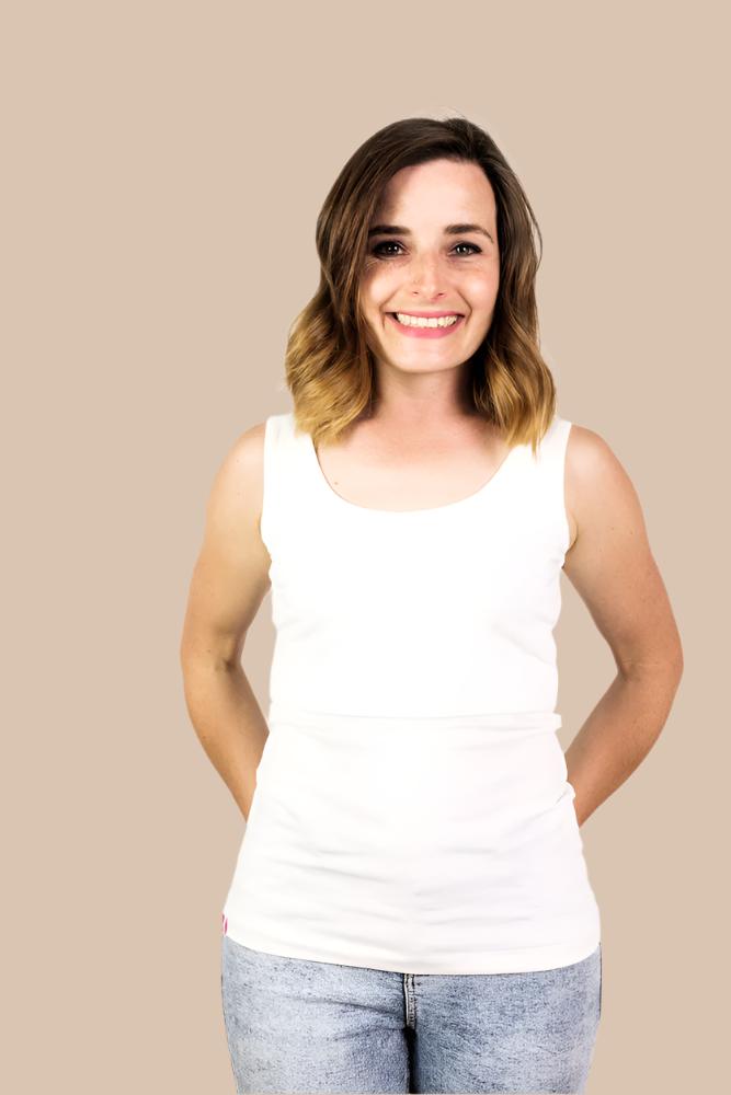 Nursing vest in White