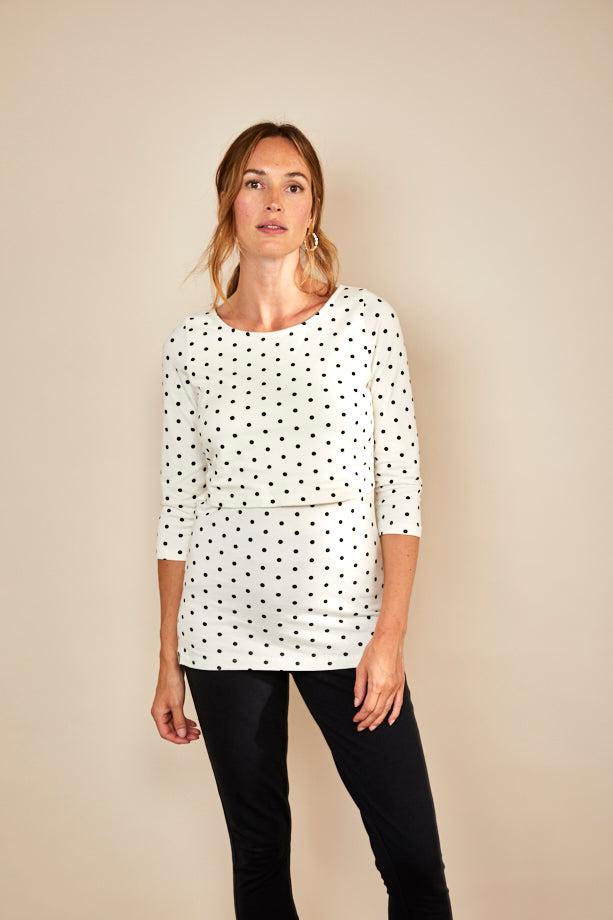 Nursing 3 4TH sleeve t shirt Spots