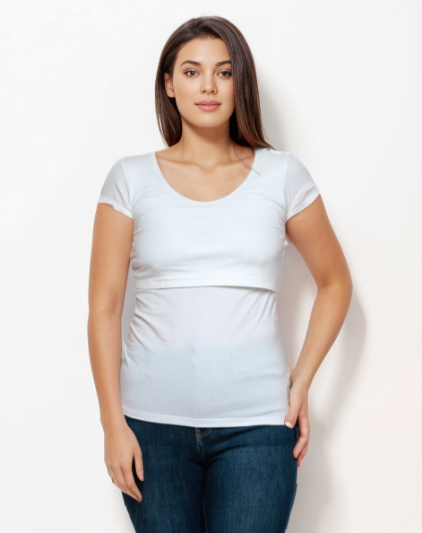 Bshirt Nursing short sleeve t-shirt in White