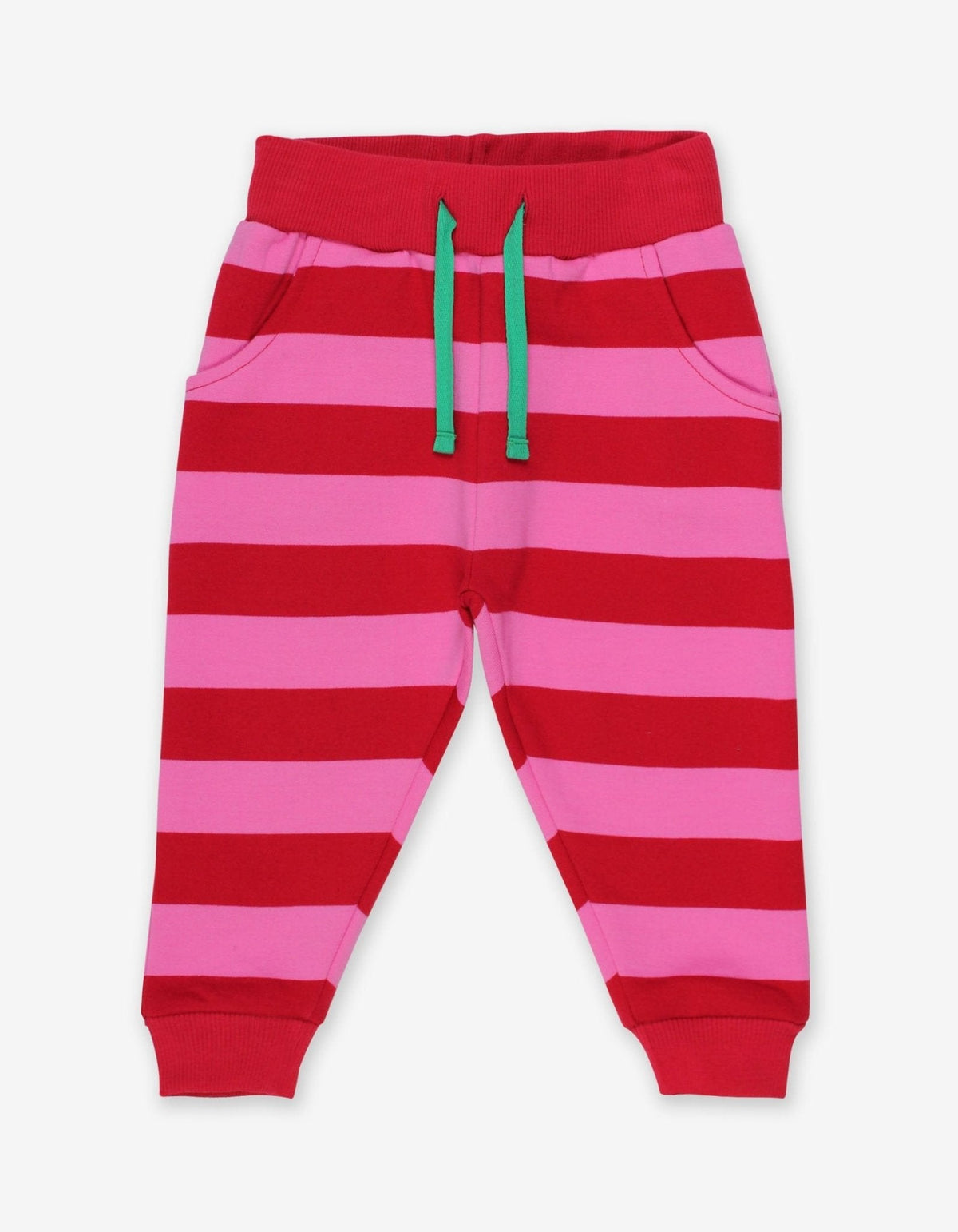 Organic Pink Striped Joggers