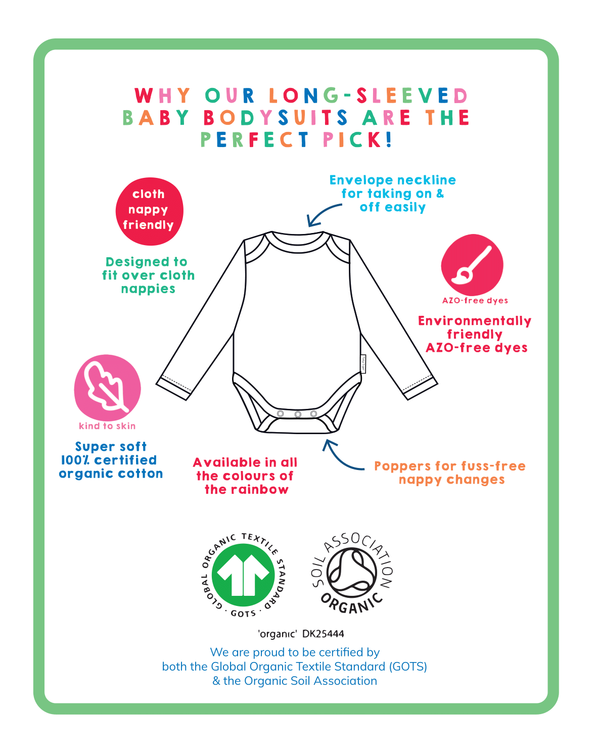 Organic Green Breton Bodysuit