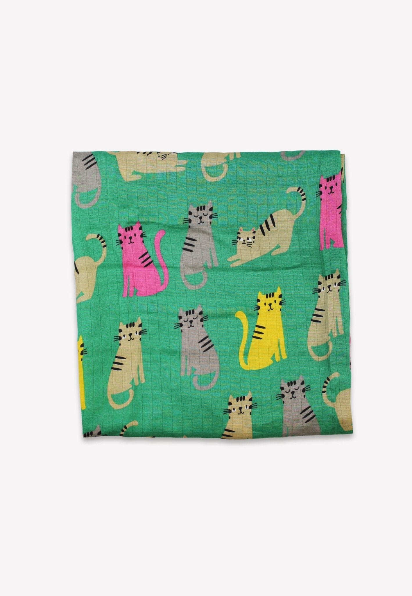 Organic Kitten Print Muslin 2-Pack