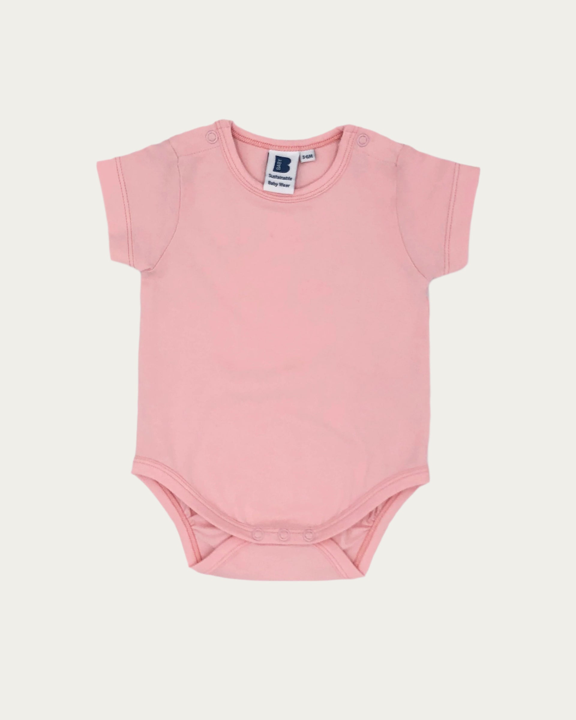 Organic Short Sleeve Bodysuit Seashell