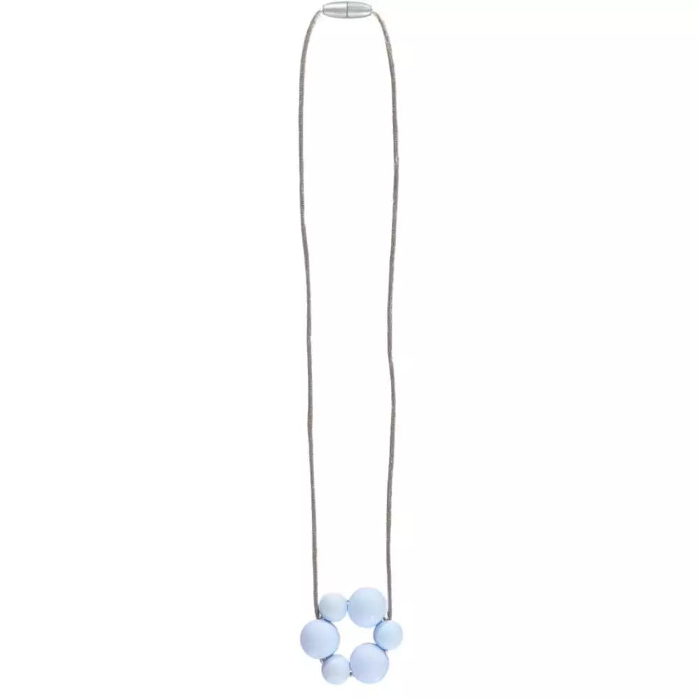 Nibbling - Rio Teething Necklace: Baby Blue