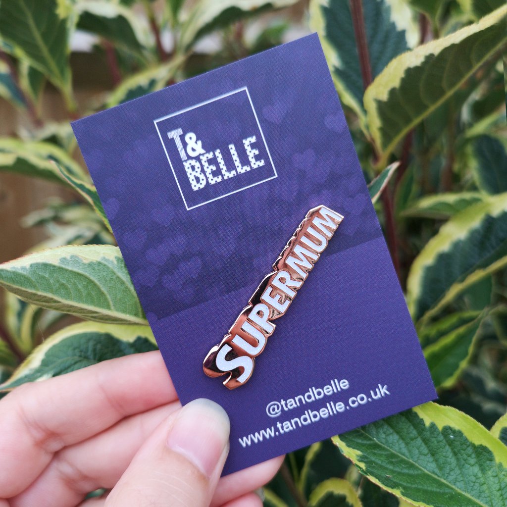 Supermum Enamel Pin